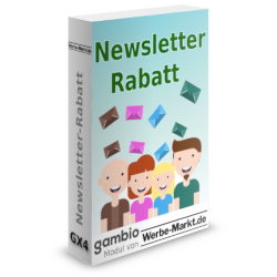 Newsletter Rabatt Gambio Modul von Werbe-Markt.de