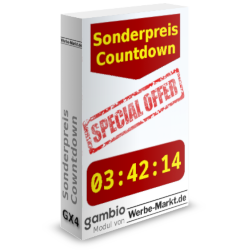 Sonderpreis Countdown: Gambio Modul von Werbe-Markt.de