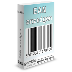 EAN anzeigen Gambio-Modul von Werbe-Markt.de